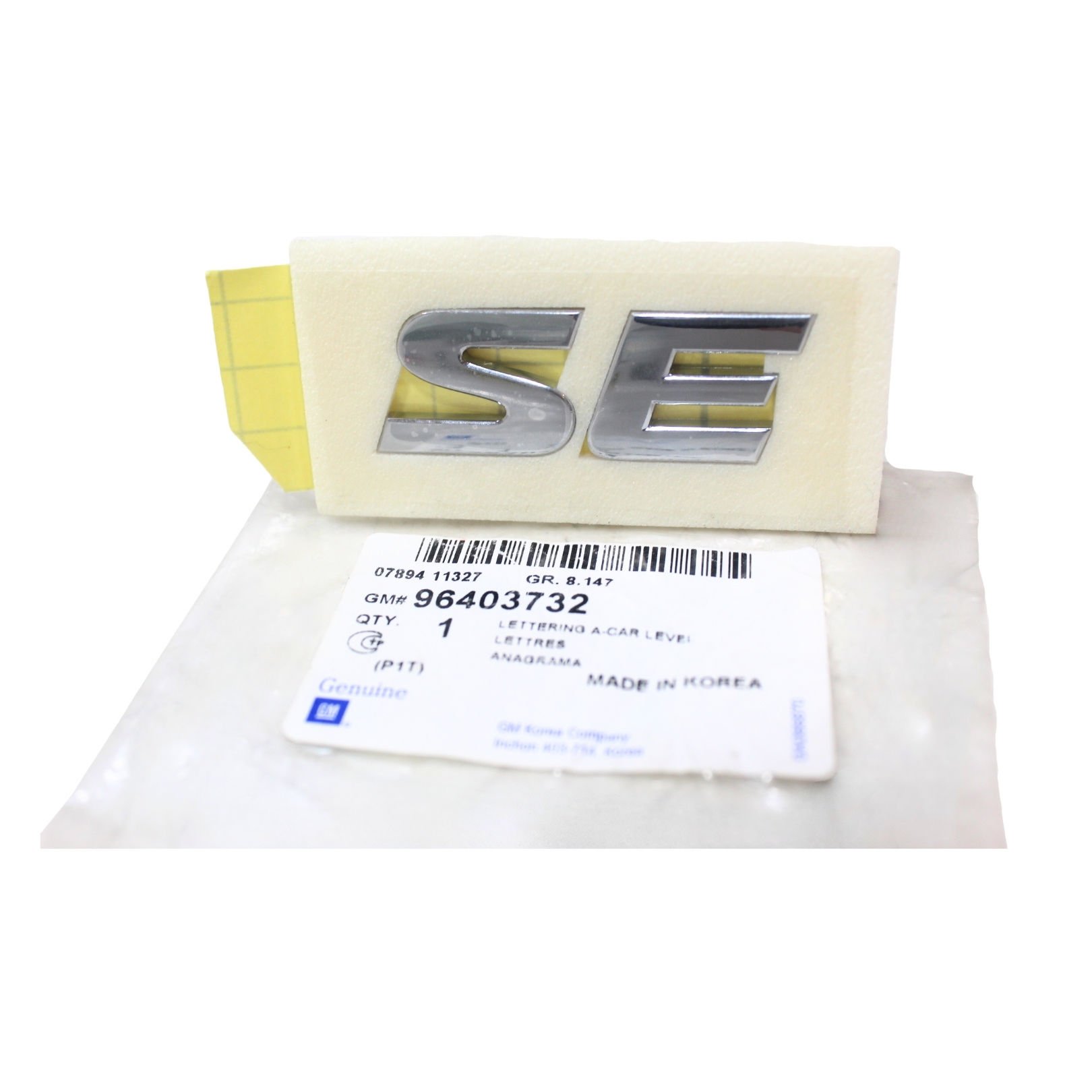 Chevrolet Aveo SE Yazısı (Ön Çamurluk) - GM Orijinal 96403732