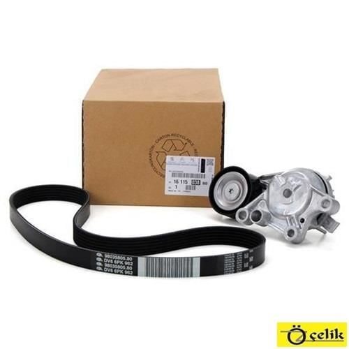 CITROEN C-ELYSEE 1.6 DİZEL V KAYIŞI SETİ ( V KAYIŞI GERGİ KÜTÜĞÜ KOMPLE + KAYIŞ ) - PSA 3641389 - 1611503880