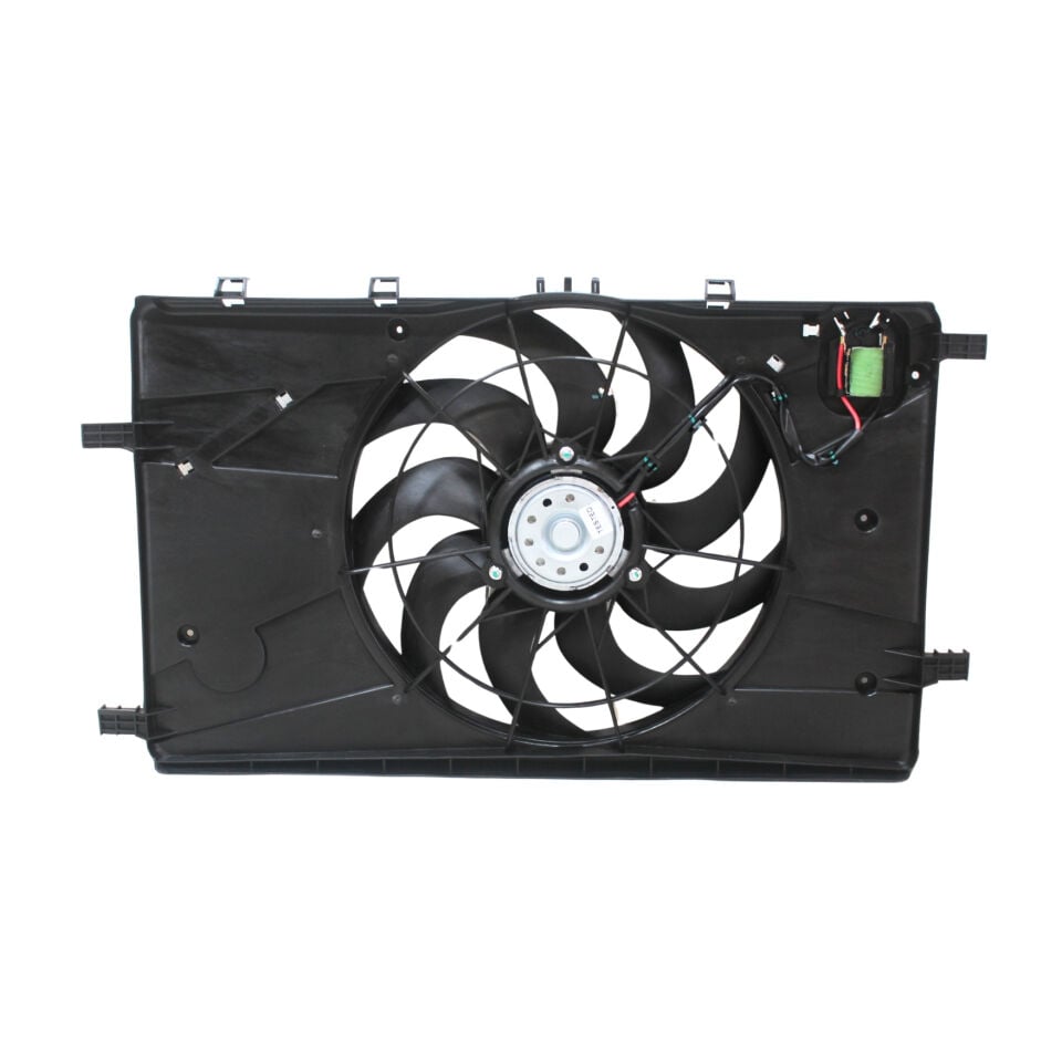 Opel Astra J 1.6 Benzinli Radyatör Fan Motoru Davlumbazlı 395MM 4 FİŞ 9 KANAT - WİSCO 2113560 - 1341113