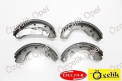 OPEL ASTRA F / CORSA C / VECTRA A ARKA FREN BALATA TAKIMI KALIN TİP - DELPHİ MARKA 1605953 - 90542863 - DEL LS1622