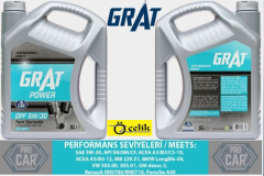 MOTOR YAĞI 5W30 5LT ESP PARTİKÜLLÜ C3 GRAT MARKA