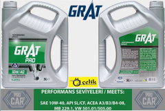 MOTOR YAĞI 5LT 10/W40 YARI SENTETTİK API SL / CF GM MARKA