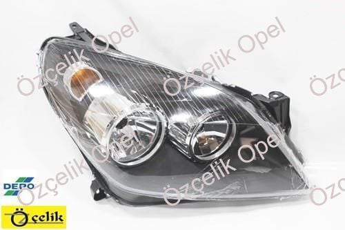 Opel Astra H Sağ Far Füme Siyah Zemin - Depo Marka 1216562 - 93178636 - Dpo4421140Rldem