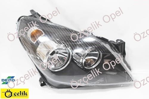 Opel Astra H Sağ Far Füme Siyah Zemin - Depo Marka 1216562 - 93178636 - Dpo4421140Rldem