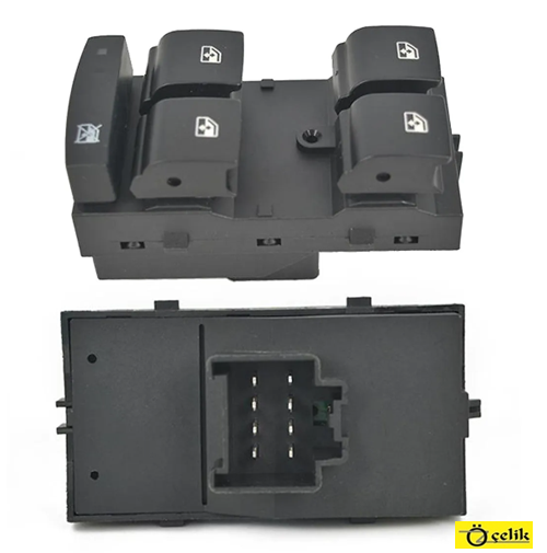 Opel Astra J / Chevrolet Cruze Cam Açma Düğmesi Sol Ön Dörtlü Kare Soket Olan