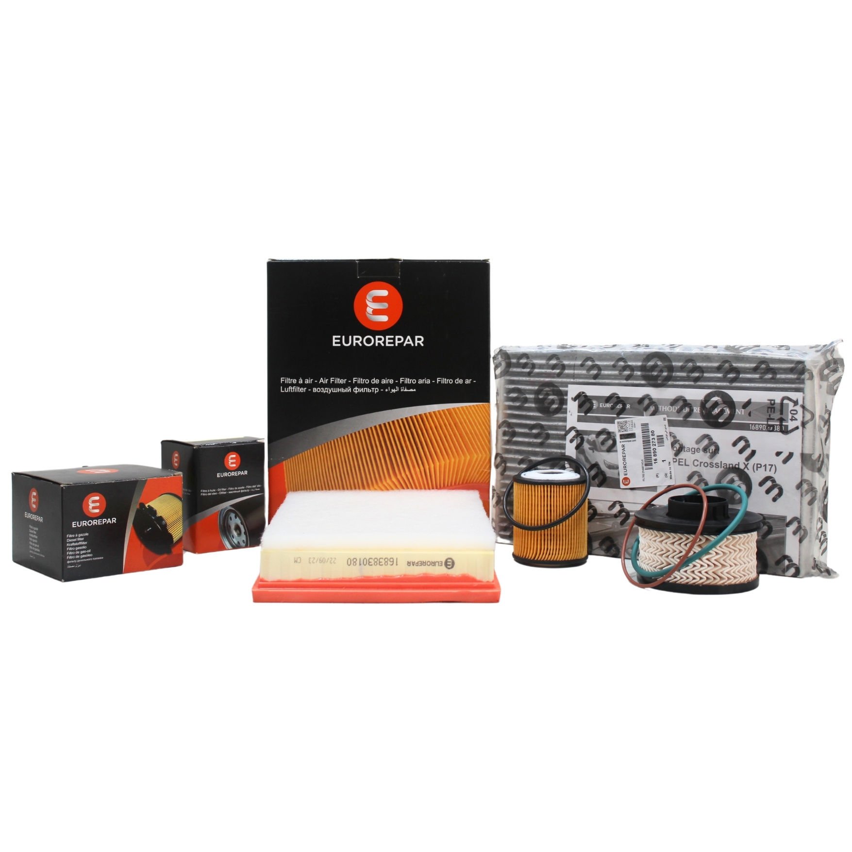 Opel Crossland/Crossland X 1.5 Dizel Periyodik Bakım Seti (Mazot Filtreli) - Eurorepar