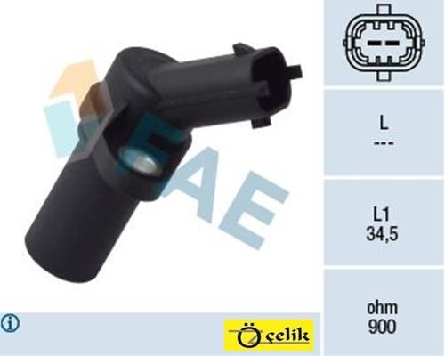 OPEL KRANK DEVİR SENSÖRÜ CORSA B / CORSA C / CORSA D /ASTRA G / ASTRA H /MERİVA A 12XE - Z12E - Z12XEP -Z14EP FAE MARKA 79093