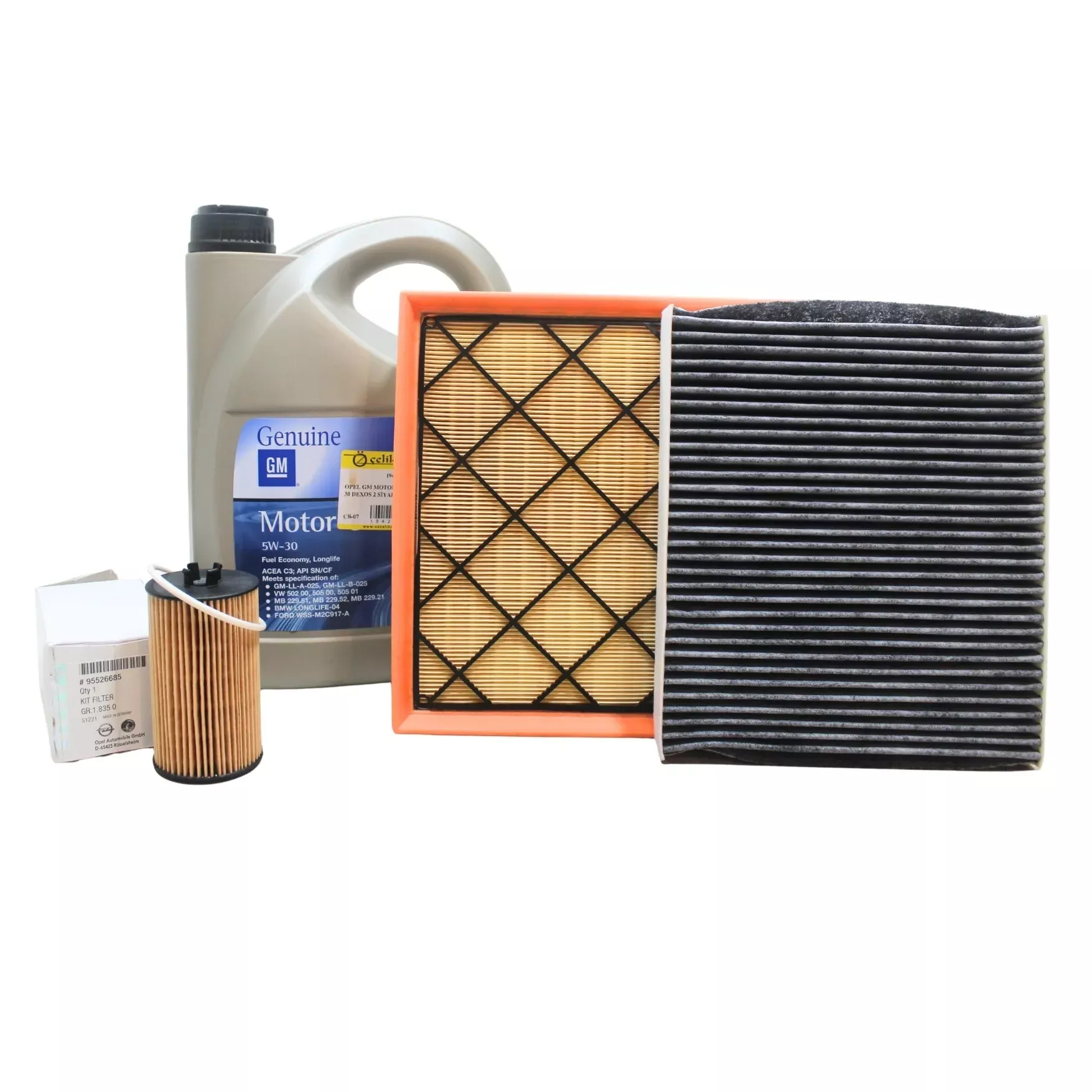 Chevrolet Cruze 1.6 Benzinli Bakım Seti - Orijinal