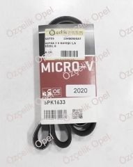 Opel Astra J / Astra K / Insignia A / Insignia B / Mokka / Zafira C / Meriva B V Kayışı 1,6 Dizel 6Pk 1635 - Gates Marka 1340050 - 55571050 - Gts Rdm1633Kg