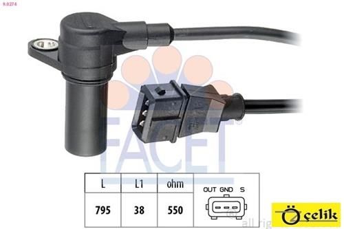 OPEL VECTRA B X25XE KRANK DEVİR SENSÖRÜ FACET MARKA