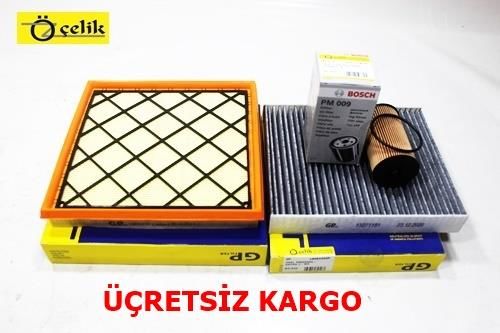 OPEL ASTRA J BAKIM SETİ A16XER ( HAVA ,POLEN,YAĞ FİLİTRESİ )
