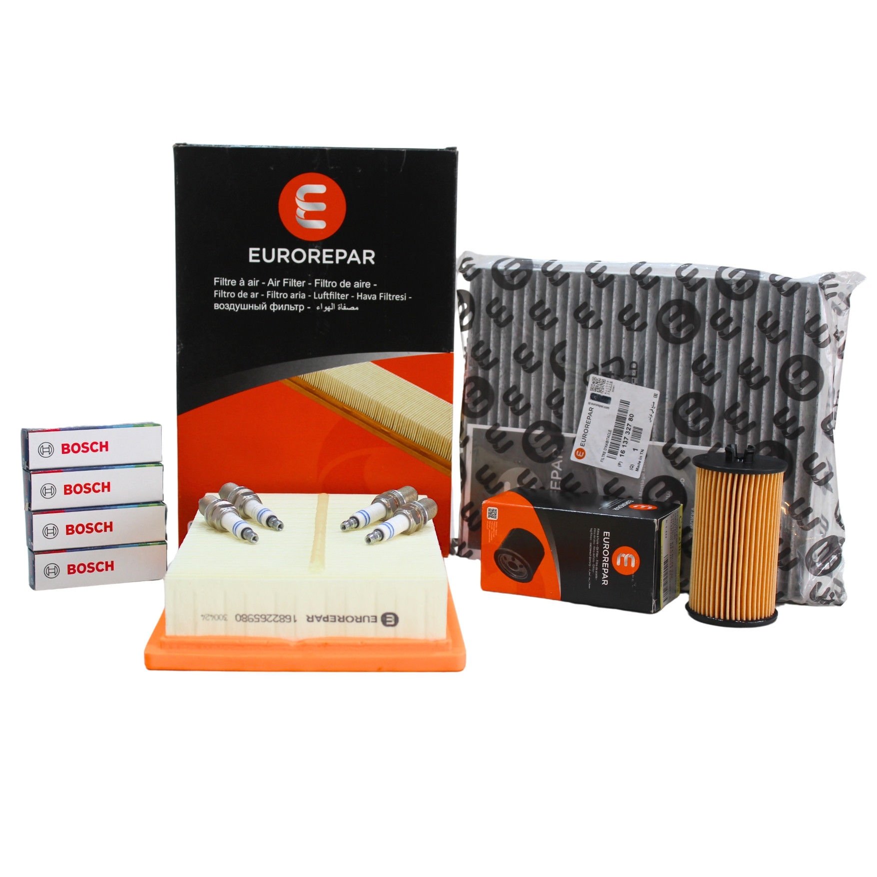 Chevrolet Aveo T300 1.4 Benzinli Periyodik Bakım Seti - Eurorepar (Bosch Bujili)