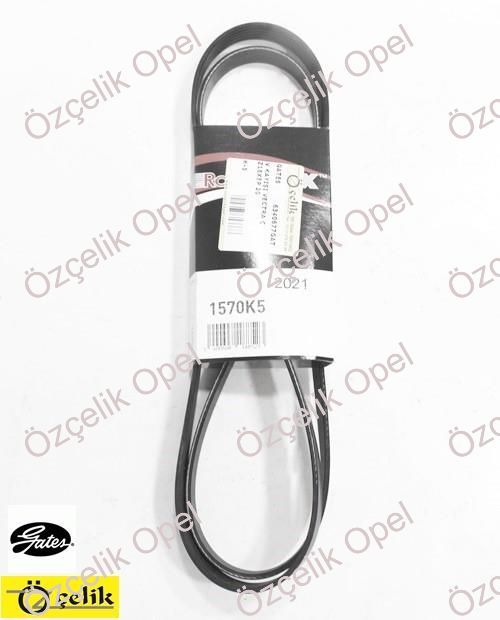 OPEL VECTRA C 2006--V/ V KAYIŞI Z16XEP - Z16XER 2006- 5PK1568 - GATES MARKA 6340677 - 55560052 - GTS RDM1570K5