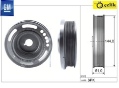 CRUZE / ASTRA J / İNSİGNİA MOKKA KRANK KASNAĞI A16ER - A16LET 55565300 - 615062