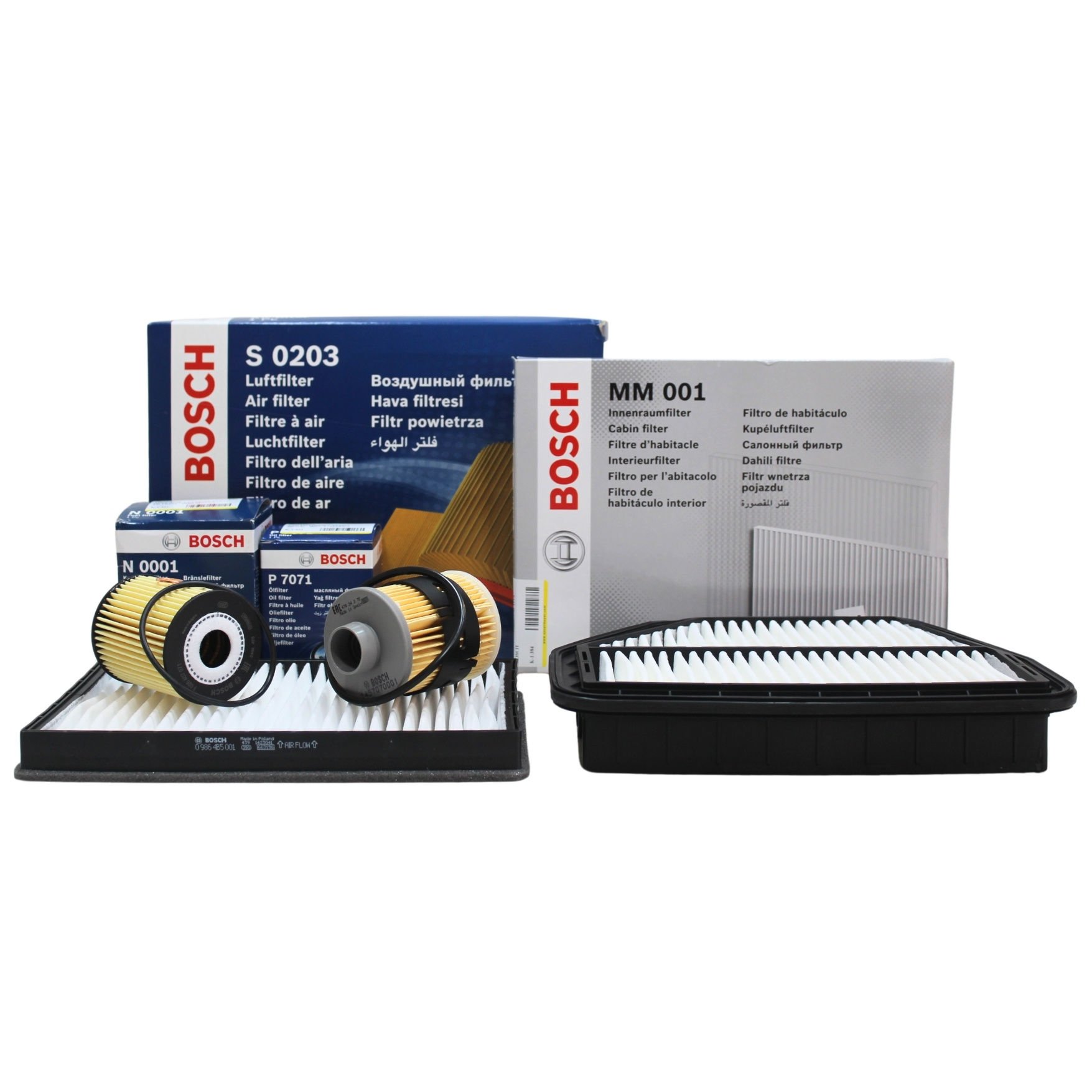 Chevrolet Captiva C100 2.0 Dizel Periyodik Bakım Seti (Mazot Filtreli) - Bosch