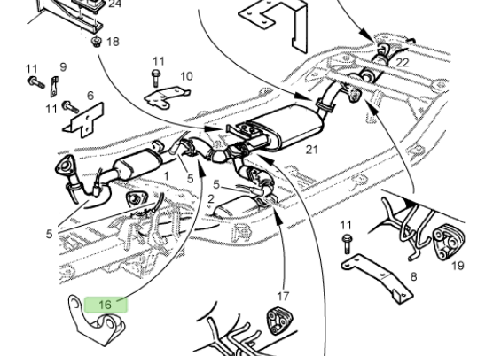 Opel Frontera B Sağ Egzoz Borusu Damper Ağırlığı - Gm Orijinal 855578