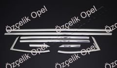 OPEL ASTRA K CAM ÇERÇEVESİ ALT ÇITALARI 8 PARÇA PASLANMAZ