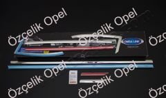 OPEL ASTRA K CAM ÇERÇEVESİ ALT ÇITALARI 8 PARÇA PASLANMAZ