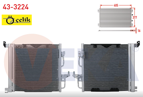 OPEL ASTRA H KLİMA RADYATÖRÜ - VEKA MARKA