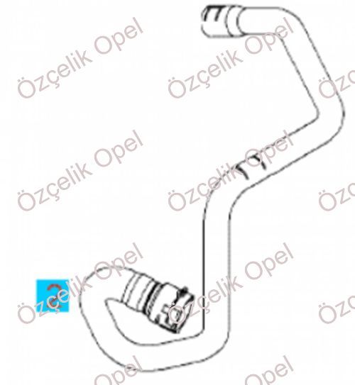 Opel Corsa D Z10Xep Kalorifer Cıkıs Hortumu - Gm Marka
