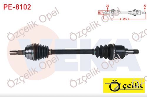 OPEL CORSA F SOL AKS ( 1.2 VE 1.5 MOTOR ) MANUEL 5 VE 6 VİTES PEUGEOT 208 1.2 PURETECH 100 /1.5 BLUEHDI 100 VEKA MARKA