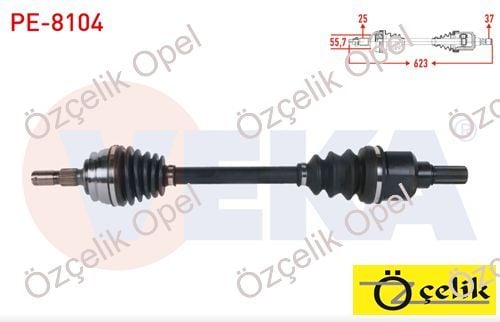 CORSA F SOL AKS KOMPLE ( 1.2 BENZİNLİ 1.5 DİZEL ) 8 İLERİ OTOMATİK VİTES PEUGEOT 208 (1.2 PURETECH 100 - 1.2 PURETECH 130 - 1.5 BLUEHDI 130 ) 8 İLERİ OTOMATİK ŞANZUMAN VEKA MARKA